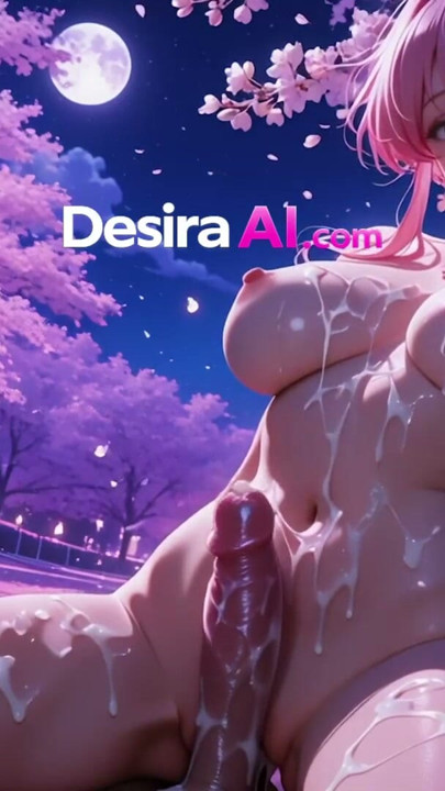 사쿠라 나무에 따먹히는 밀프, 꽃잎 AI 생성에 크리미한 마무리 | 클립 2
