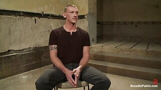 The Wrestler Gets Gang Banged by a Horny Crowd in a Public Restroom for Losing His Match.