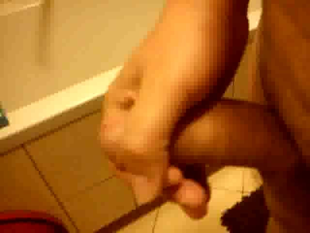 in bathroom