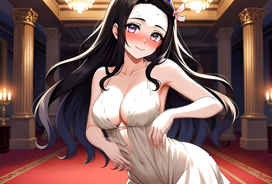 Nezuko Sensual Lingerie Shower and Wet Pussy Play After Bath Hentai