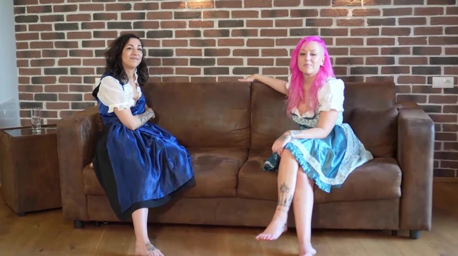 after oktoberfest gay guy brings home three horny chicks