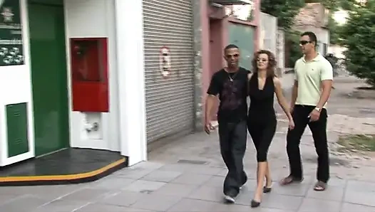 Wife gets fucked by a big black cock in front of her husband