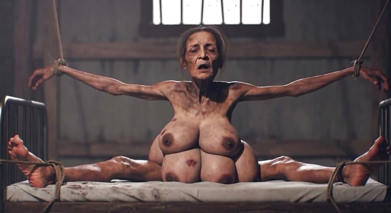 Old Granny with 6 Breasts in Bondage - Extremely Horny & Cumming Hard (ai)