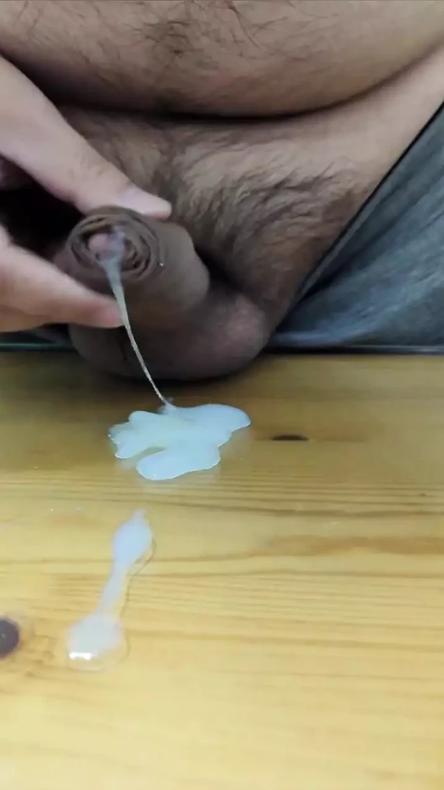 cum on table