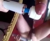 cumming with a wand in panties by request