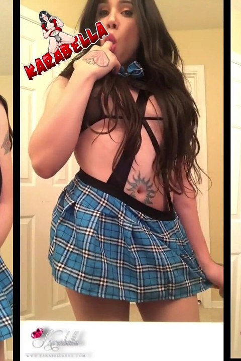 Hung Horny College Girl Shemale Cums for You - TS Karabella