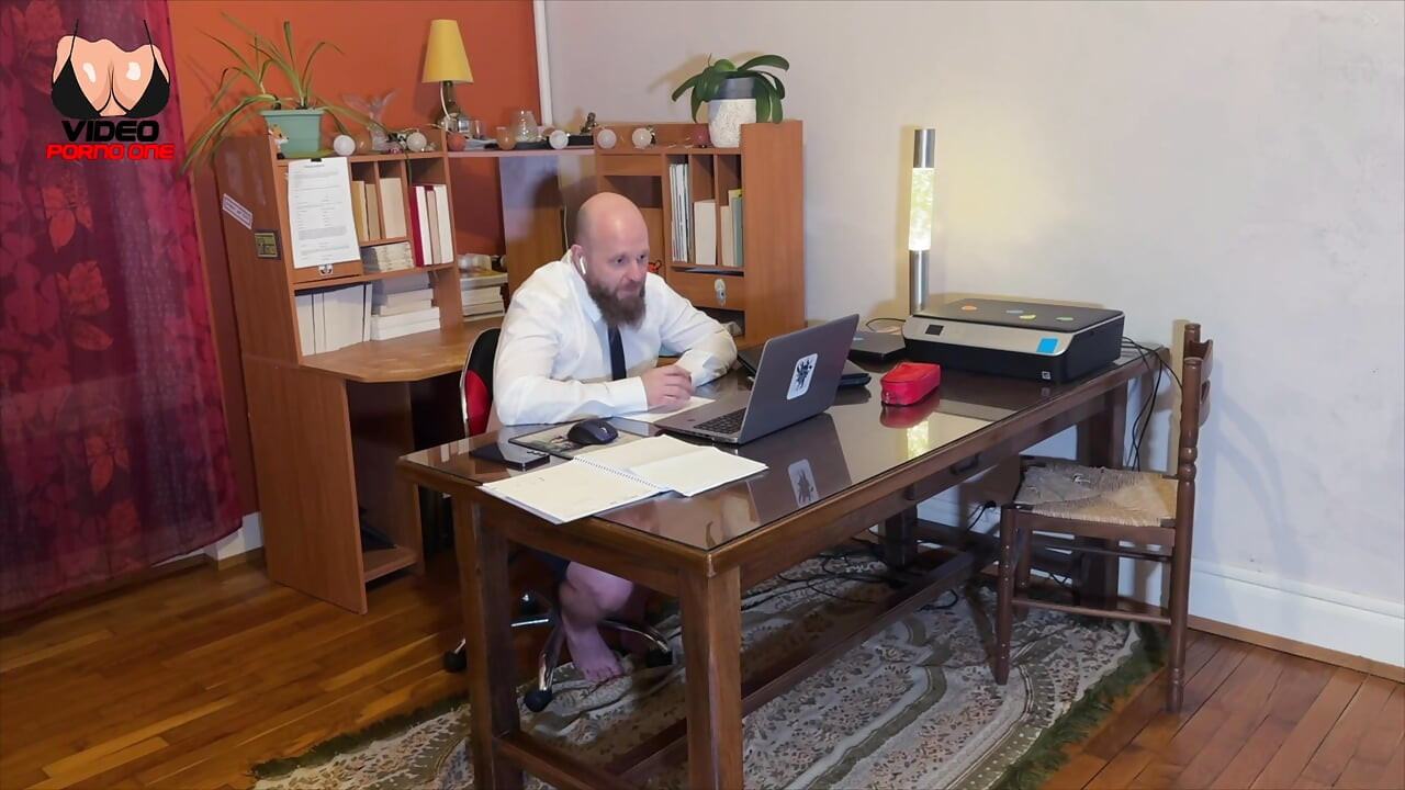 I Get Sucked While I'm on Video with My Colleagues
