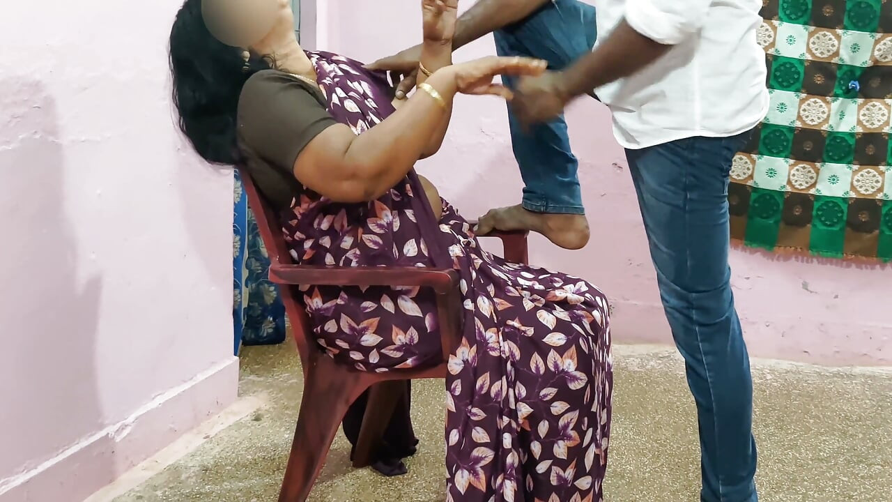 Desi Housewife Calls Young Pain Relief Boy Home for Soothing Touch and Intense Hardcore