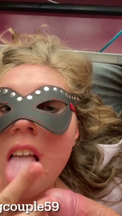 She drinks her slave’s cum after he’s permitted to fuck her, mistress drinks slaves cum, cummshot,she swallows his cum,slave sex | Clip 1