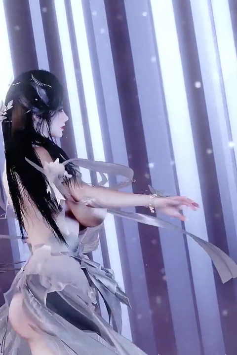 Estilo antigo Hanfu - apelo erótico, balançando os peitos nus