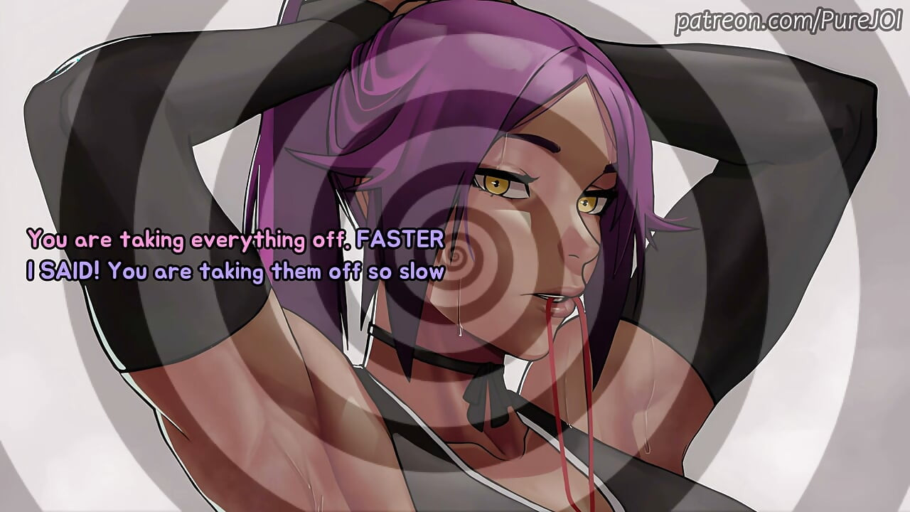 Looped! Yoruichi checks on your massive cock (Femdom JOI)