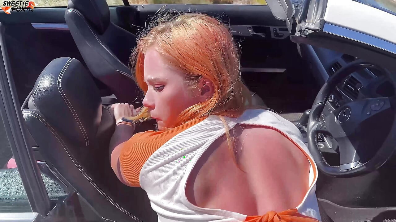 Girl Sucking Dick Stranger in Car and Doggy Fuck on a Rest