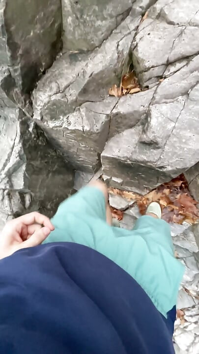 Outdoor Masturbation on My Hike