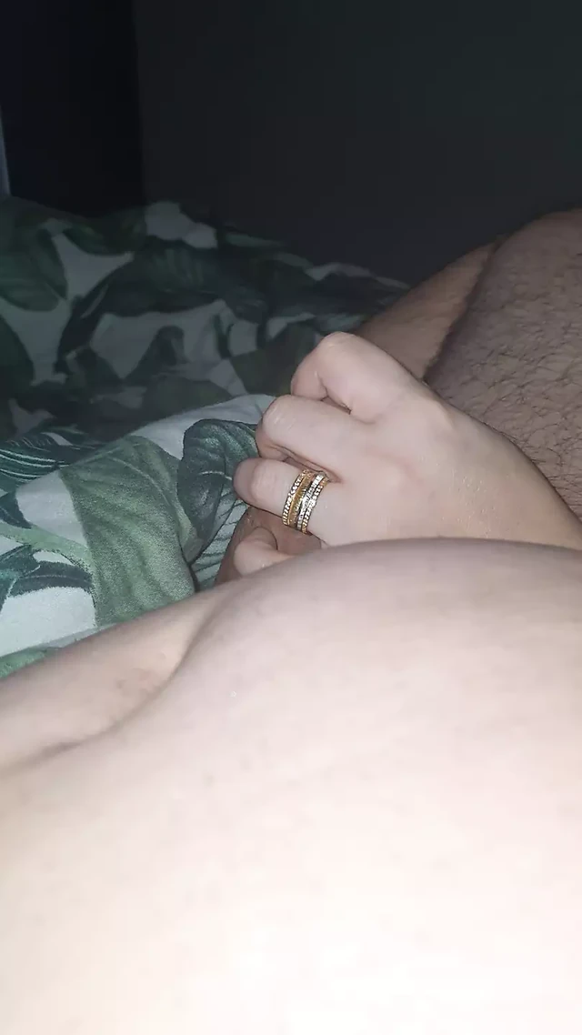 Step mom surprised step son by touching his dick
