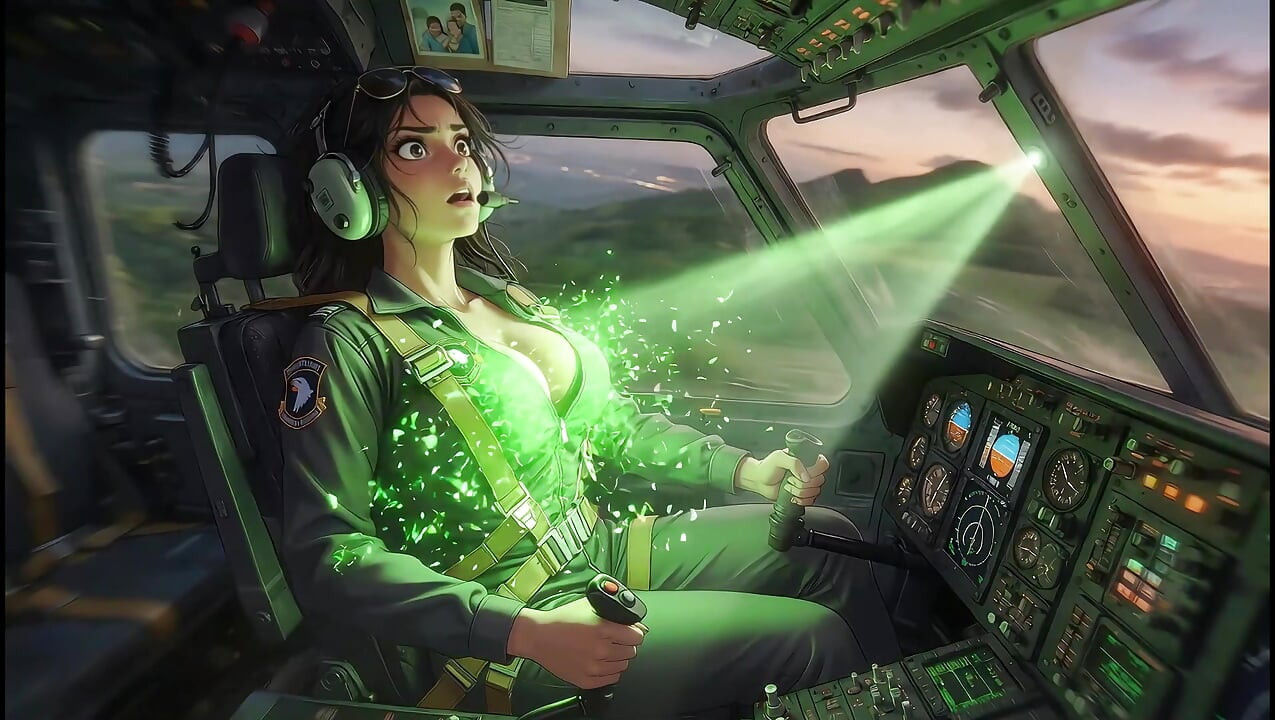 La persecución del piloto de helicóptero de IA termina en un encuentro extraterrestre