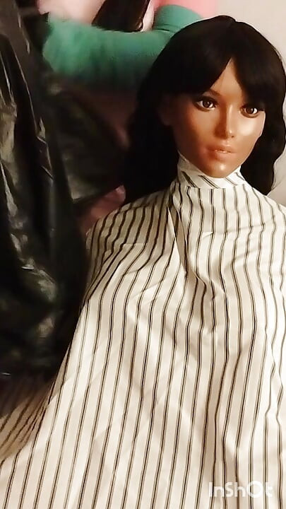Nikki the ebony sex doll Loves vinyl BBC