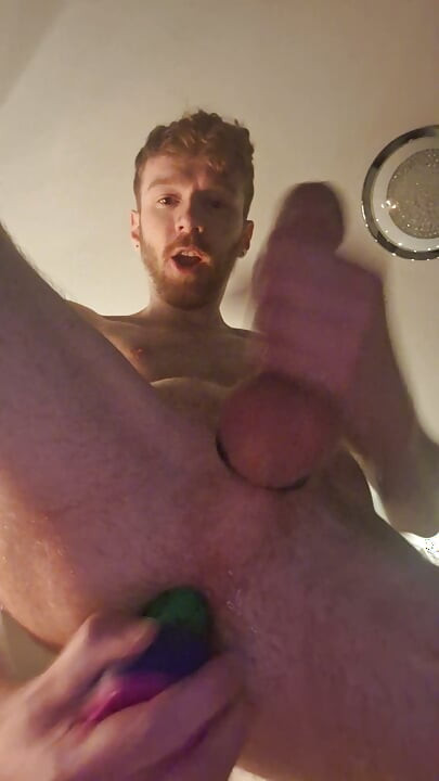Close Up Dildo Wrecking Boy Cunt
