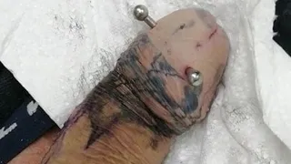 cock tattooing live and real!