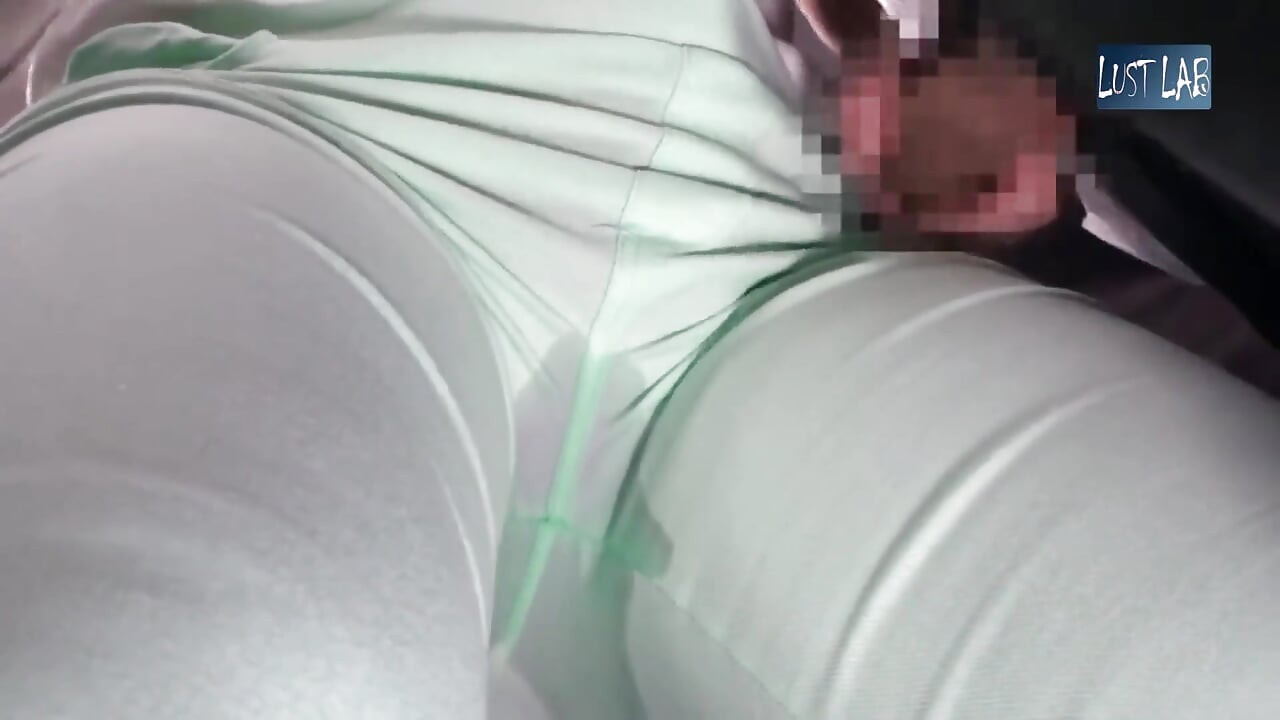 Crowded Bus Rush. Tight Pants Wife Feels the Firm Press, Panty Line Showing as She Gives in to the Moment - Part2