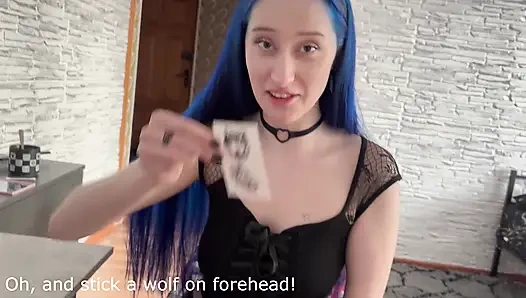 Perspektive Anal, Hat Der Stiefschwester Geholfen, Ein Tattoo Auszuwählen Und Sie Wollte Es