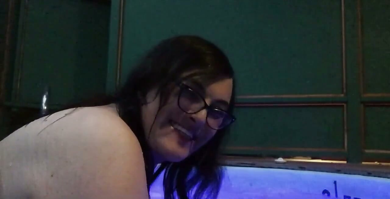 Solo Hot Tub Fun with Christi Cream Cake