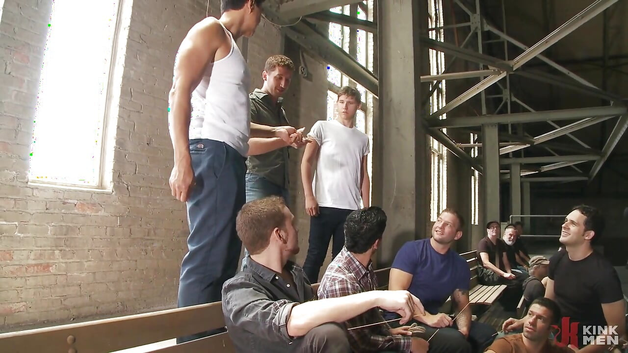 Hazing the Brand New Boy in Front of a Crowd - CMNM Style