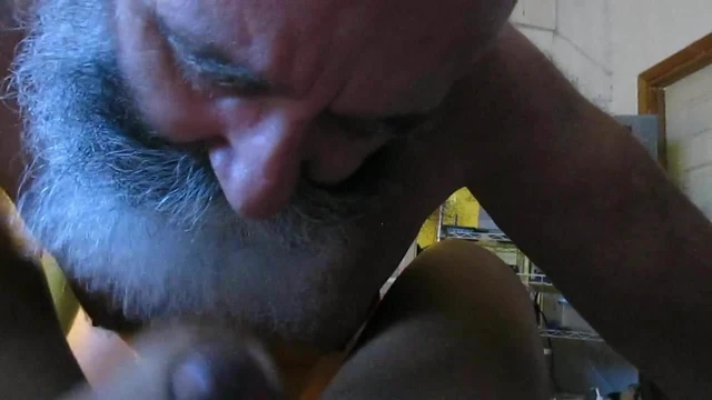 Silver Daddy Gets a Mouth full of Black Dick.