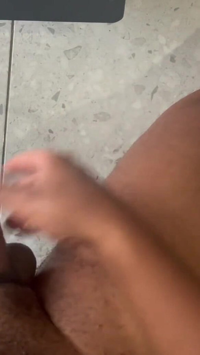 Unforgettable moment from "Big Guy Strokes Dick with Hands and Fleshlight until He Shoots a Big Moaning Cumshot"