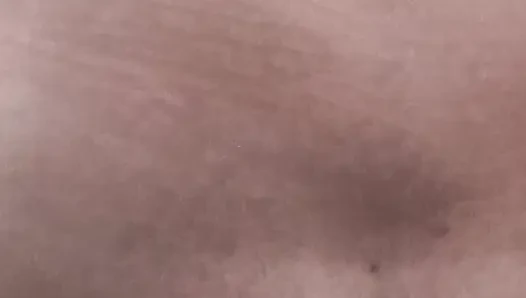 Riding a big dildo
