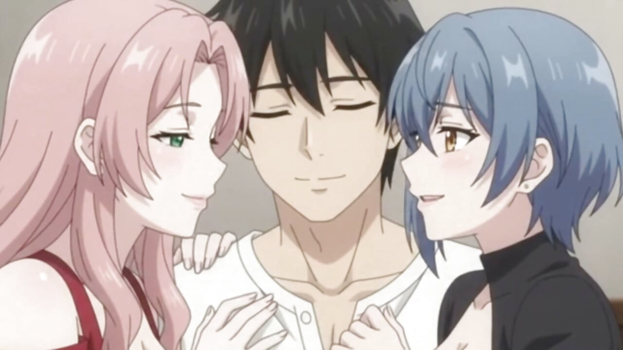 Birthday Surprise Threesome Girlfriend Brings a Friend as special gift