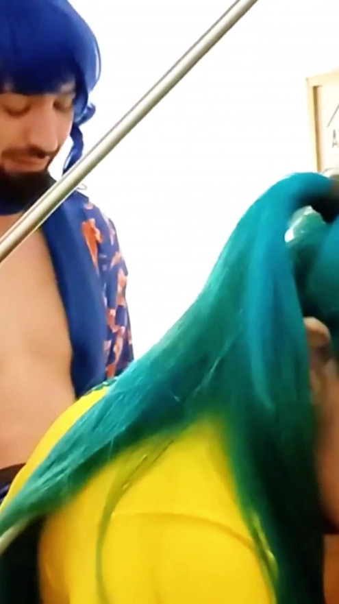 Brazilian Miku Gets Stuck On The Stairs And Kaito Gives Her More Than A Hand Part 1 | Clip 1