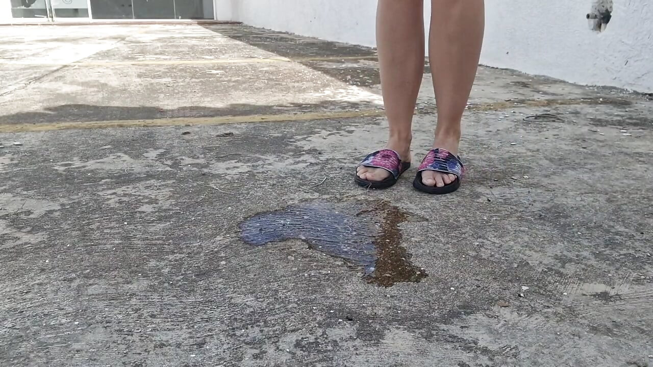 public flashing of tits and pussy pissing in the street