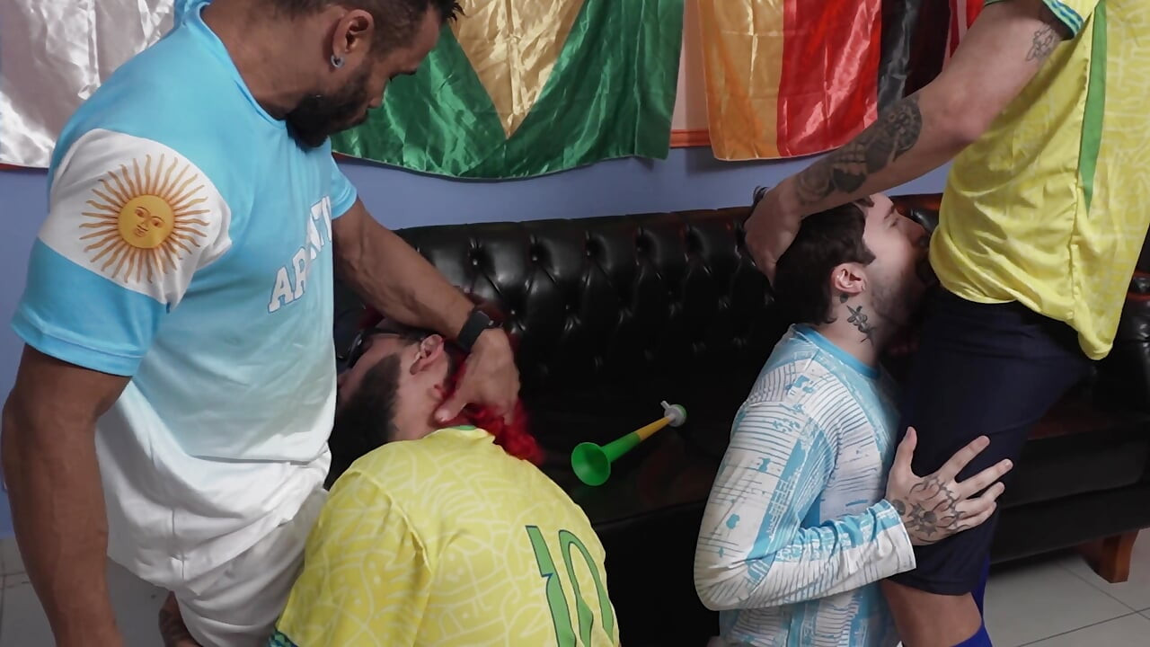 Brazilský tým prohrál v zápase, ale byl šampionem v mléku v zadku Argentince