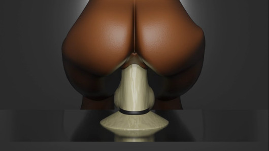 3d black ass