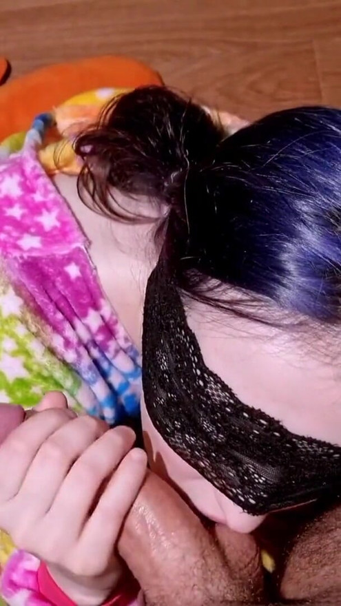 Petite girl sucks cock for the first time | Clip 1