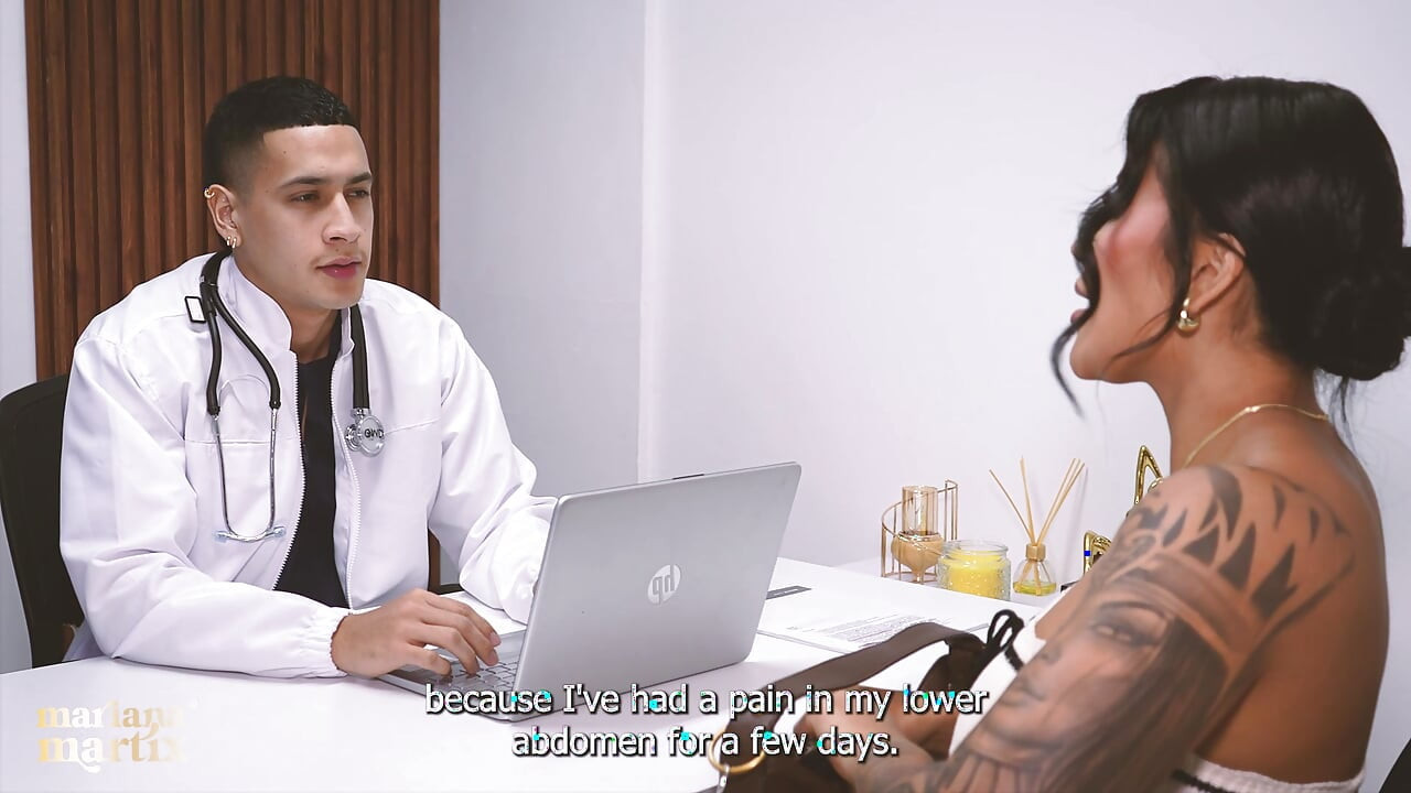 At my doctor's appointment I end up getting fucked by the doctor's big cock - Mariana Martix & Max Betancur