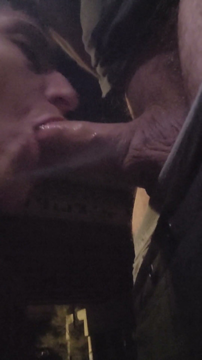 Drinking Piss and Sucking Cock Outside | Clip 2