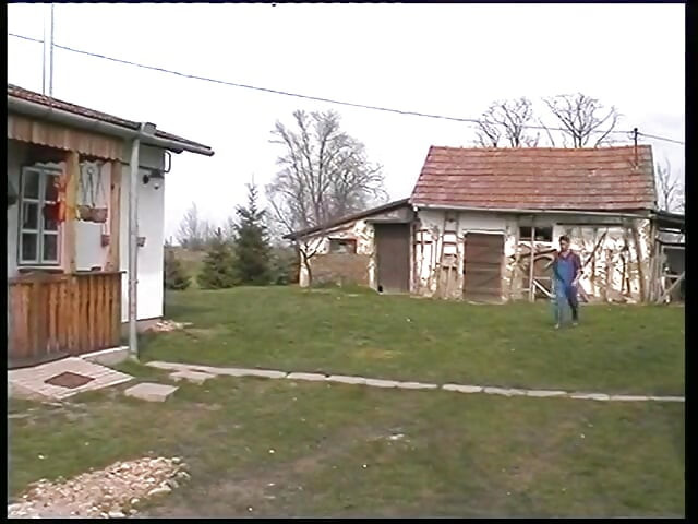 Horny granny wants younger guy to fuck her in the backyard