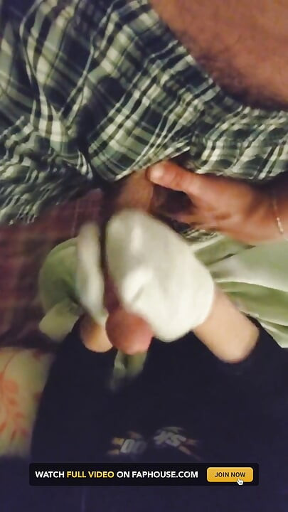 性感小白腳踝襪襪手淫