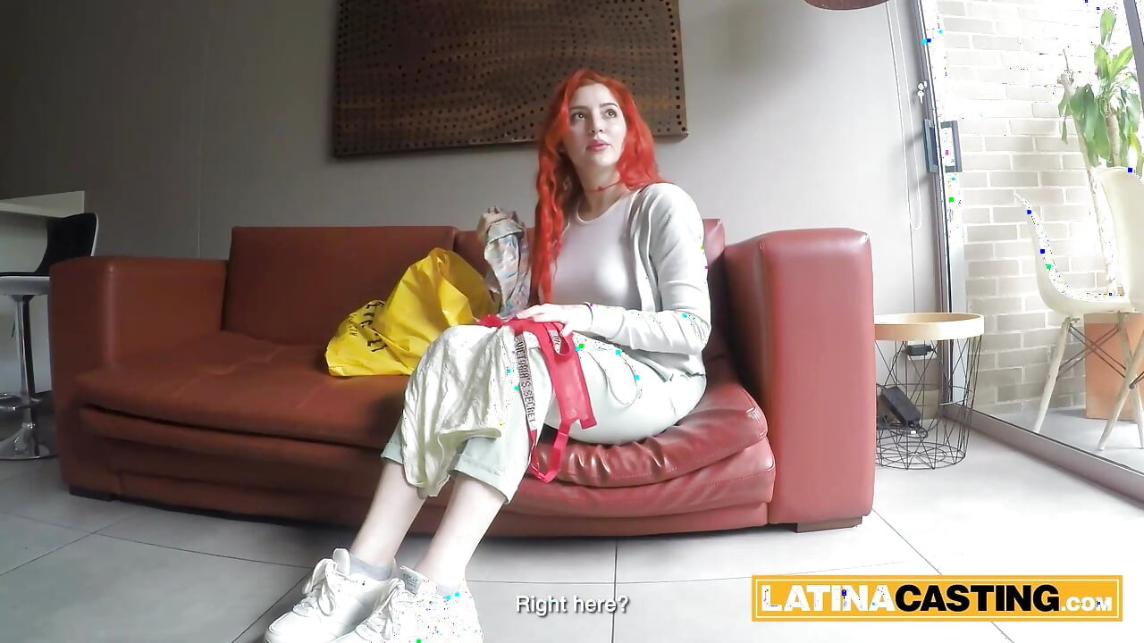 This redhead LATINA TEEN said she was camera shy... still stripped down faster than I could offer a deal