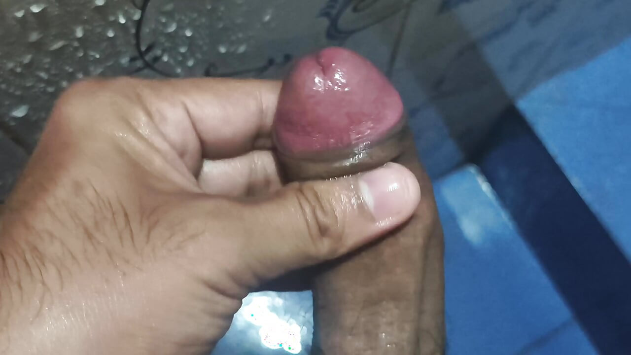Sister masturbated brother's dick in the bathroom
