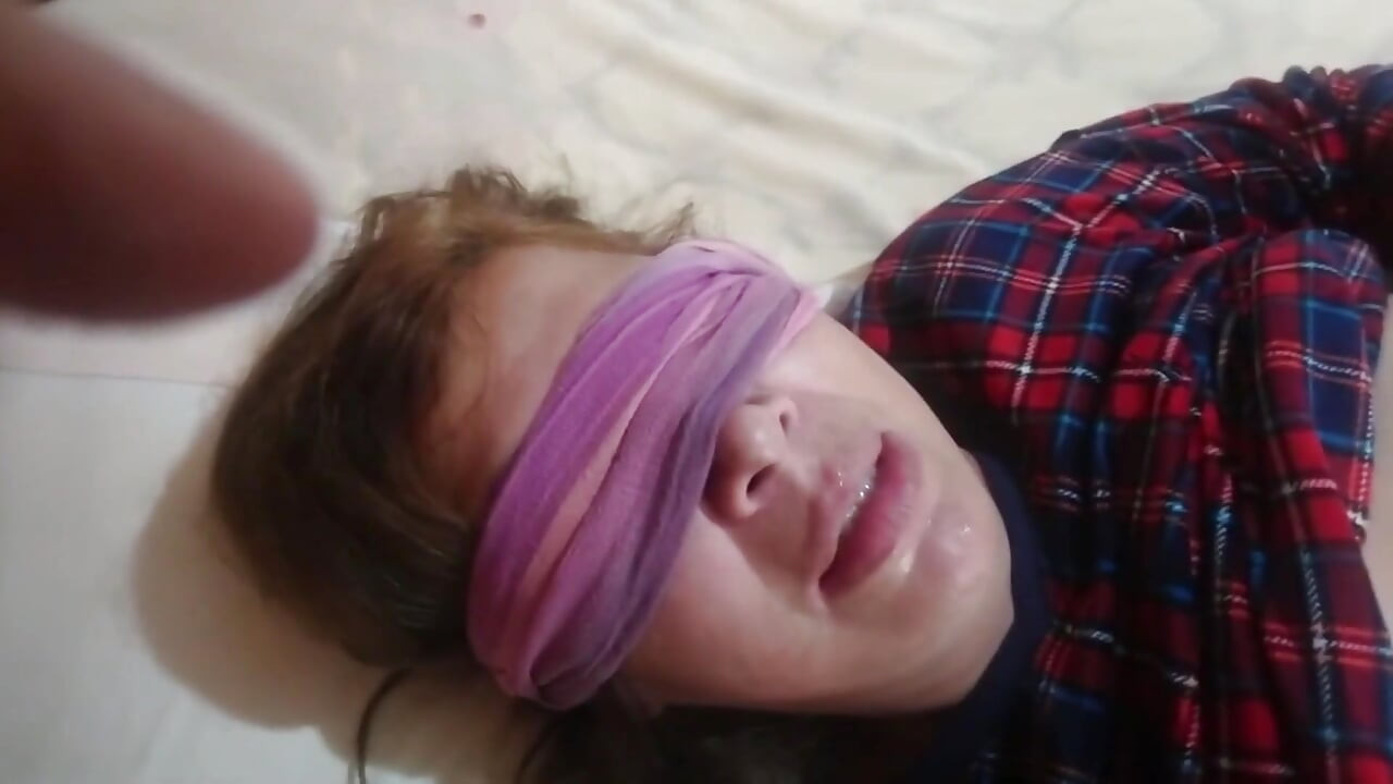 Stepson puts his cock in his stepmother's mouth