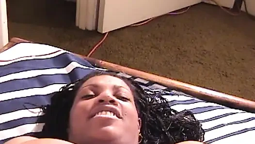 Chubby Ebony Slut Showing Her Sucking Skills