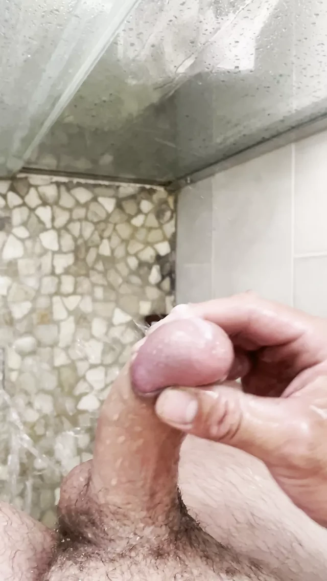 Handjob in the shower