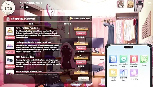 1 V-Liebhaber-Playthrough. Schöne frauen und schöner kunststil.