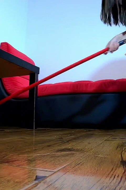 Pissing on the living room table