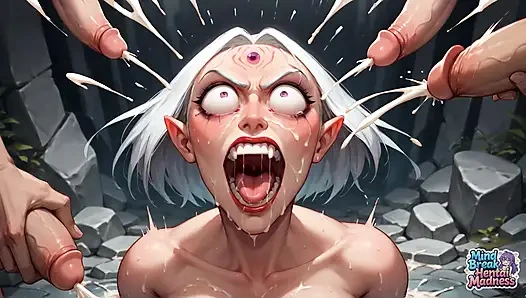 Süt püskürterek orgazm: beyaz elf tanrıçanın aklını kıran kızlık zarı saldırısı