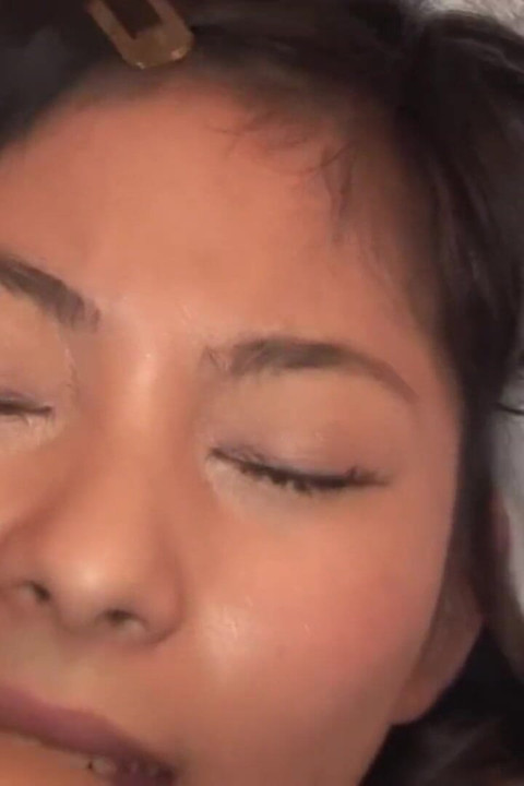 Japanese teen gets her hairy pussy creampied after fucking with horny man