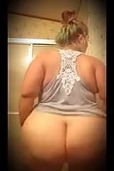 White BBW Spreads Cheeks