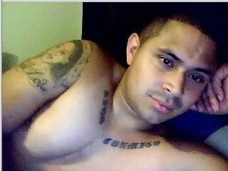 Caught miami latin tattoed jerkoff